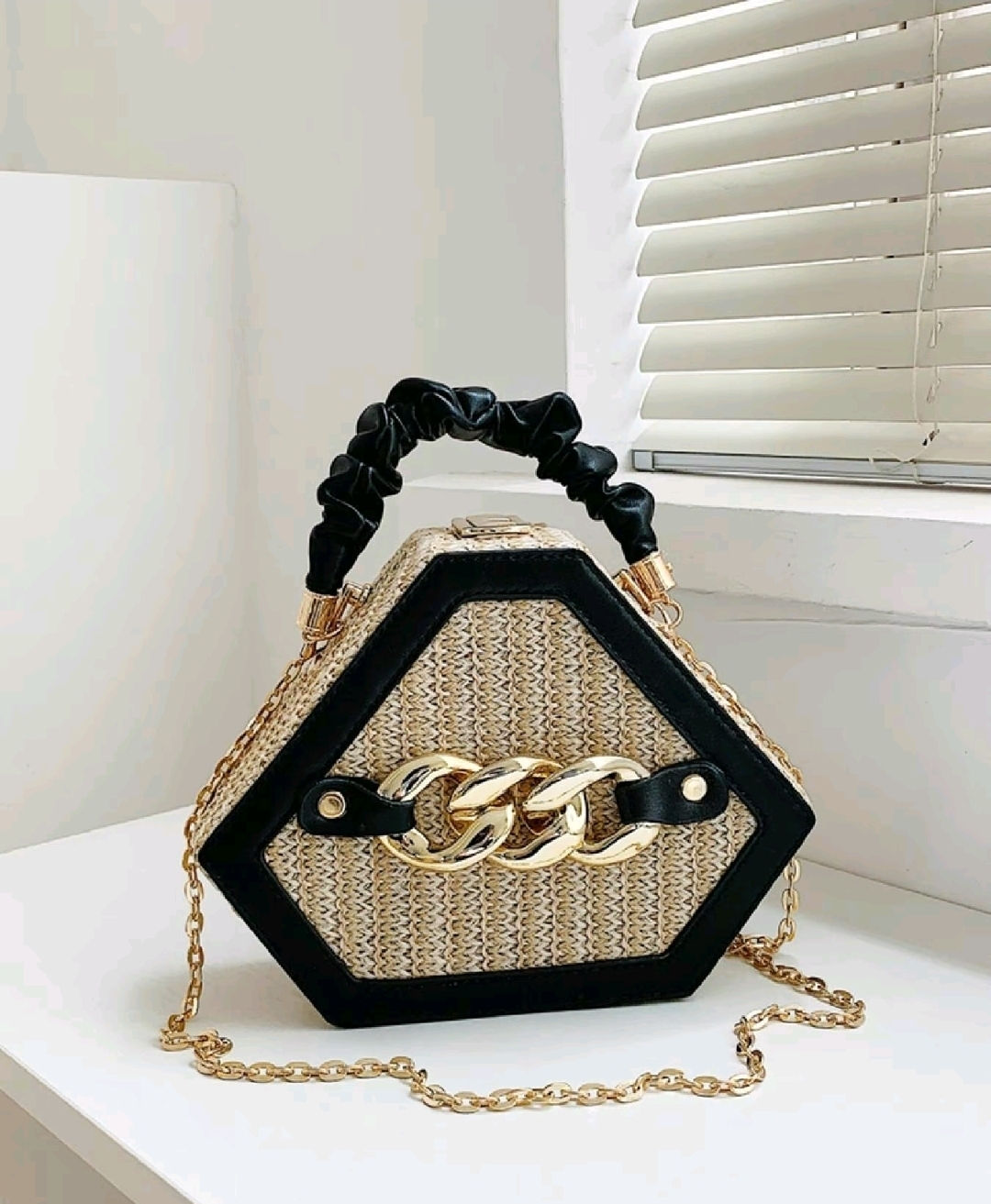 Straw Bag Woven Purse Straw Crossbody Bags for Women Straw Handmade Bag for Wome